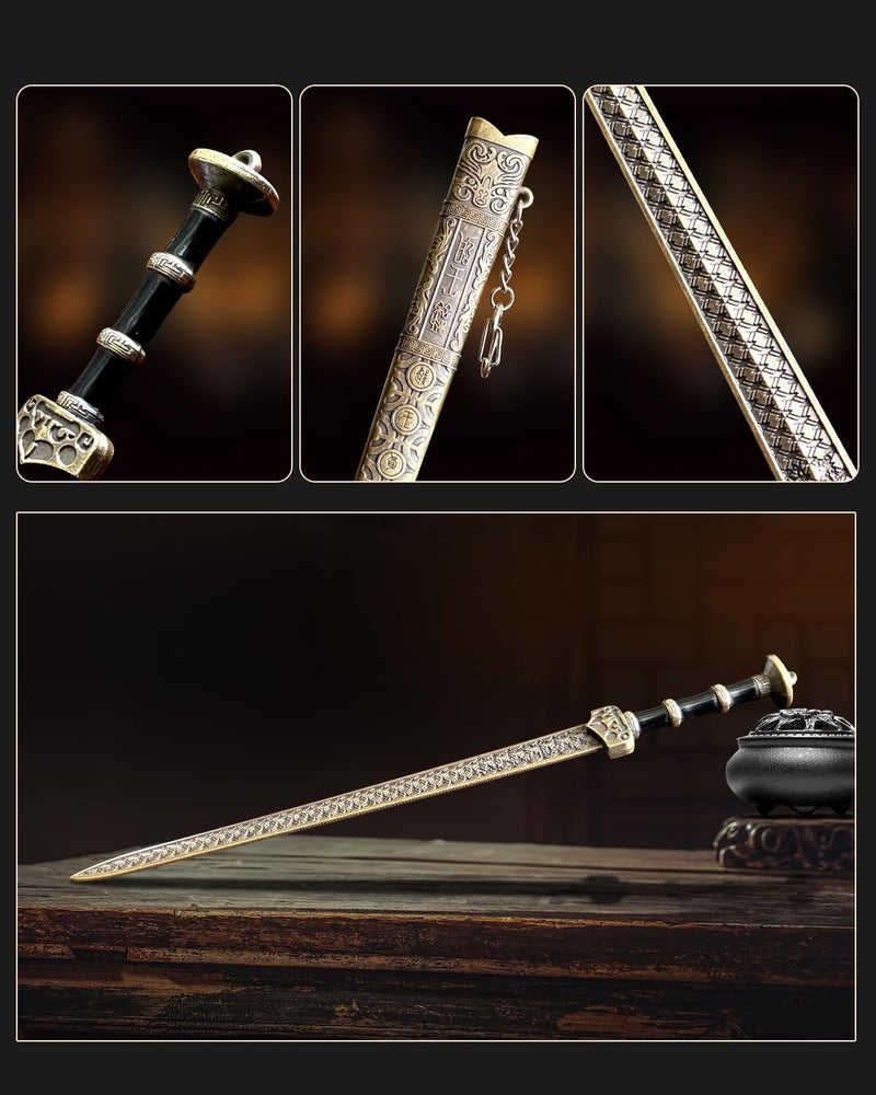 HERSAUL Ancient Sword Letter Opener with Sheath and Display Stand, Decorative Letter Opener Sword, Mail Open Tool Envelope Slitter - Image 4